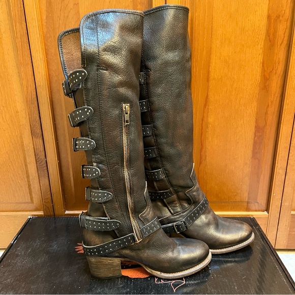 Freebird by Steven Shoes - Freebird Callisto Leather Knee-High Boots